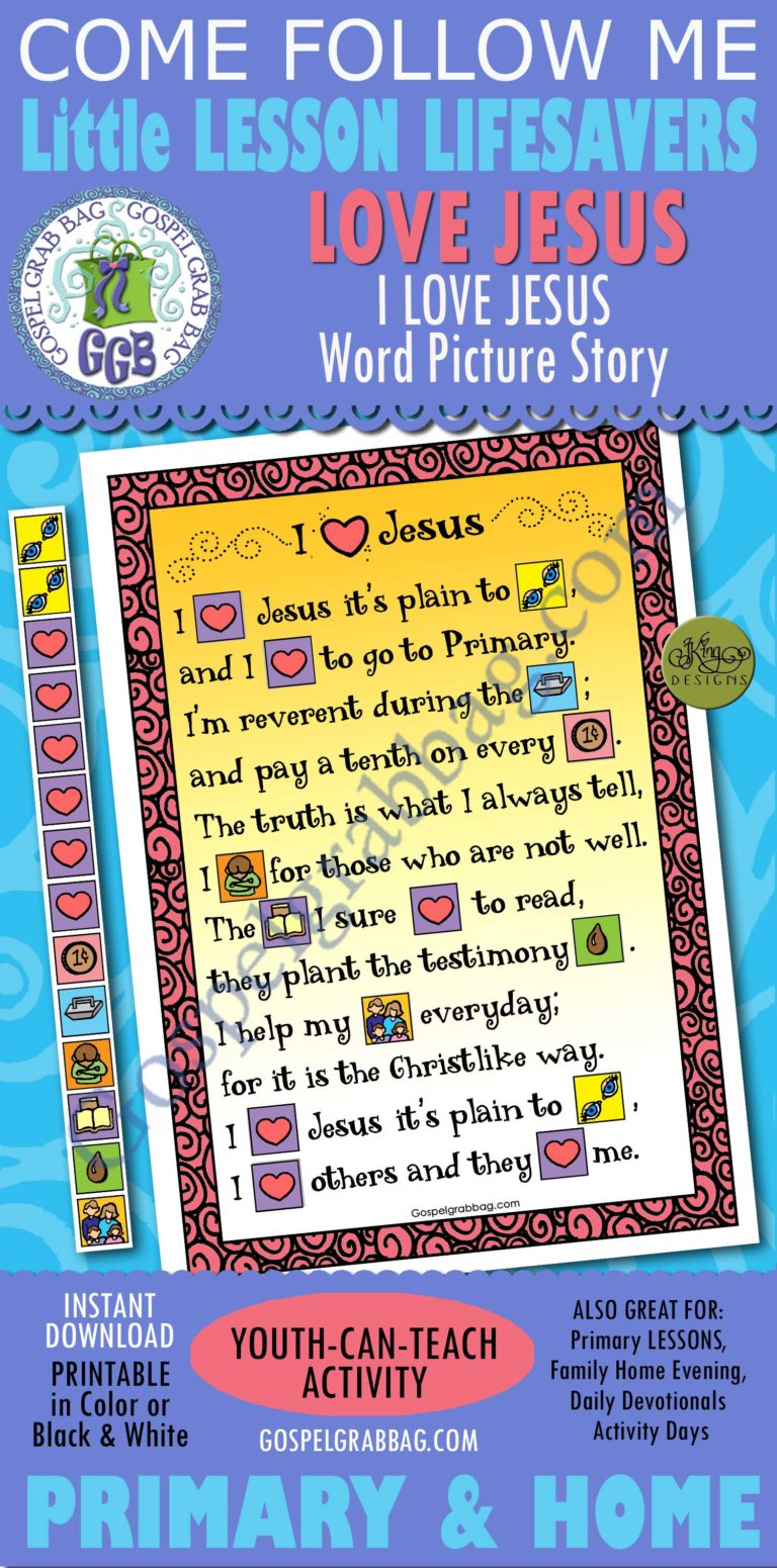 Showing Love For Jesus Christ, Primary Lesson Helps, Primary 3 Ctr-b 