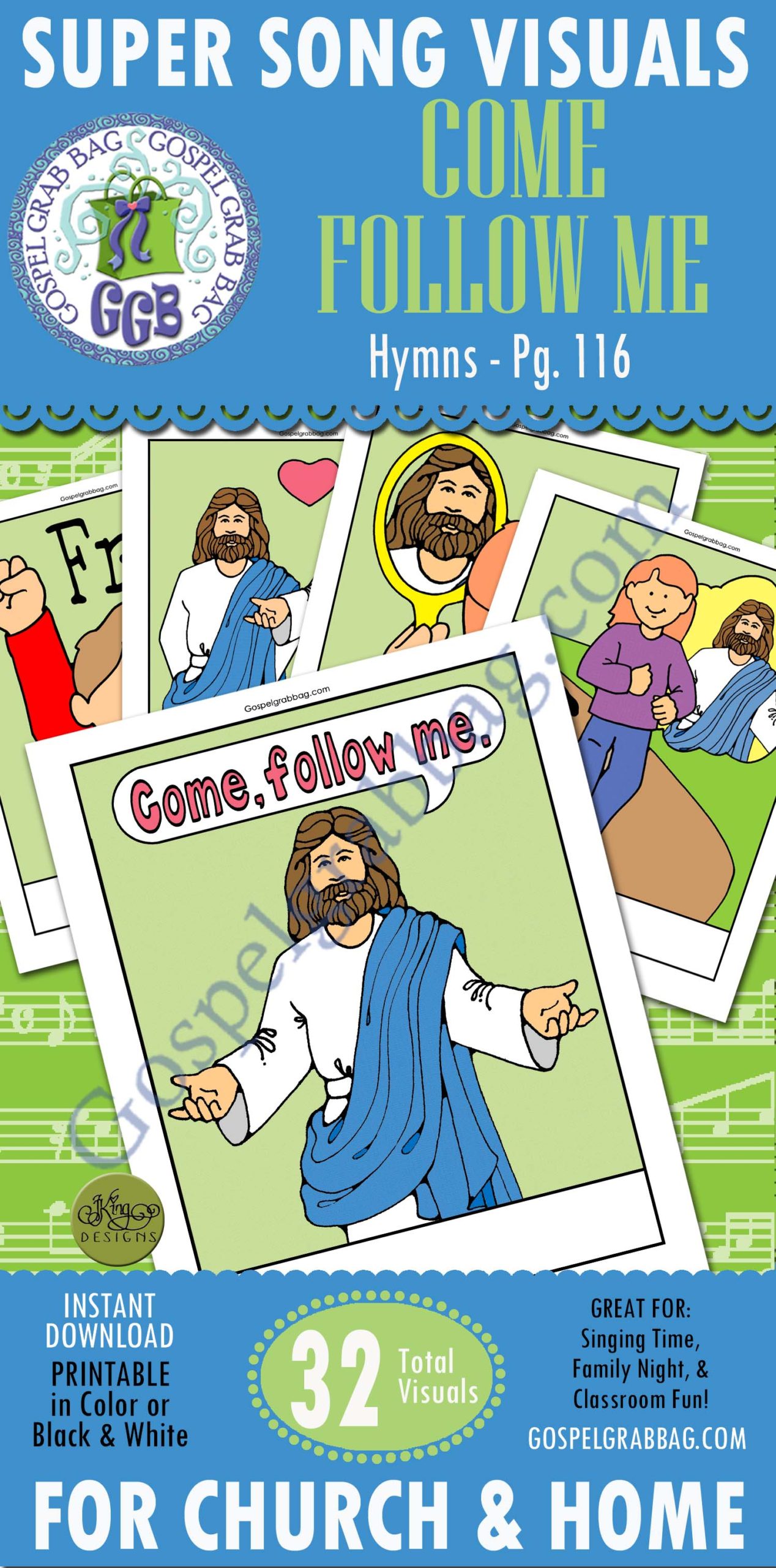 Follow Jesus LDS Primary Singing Time Song Visuals, Follow Me