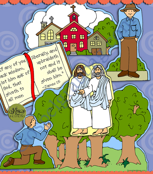 First Vision: Scripture Poster, Joseph Smith History 1:17, LDS Lesson ...