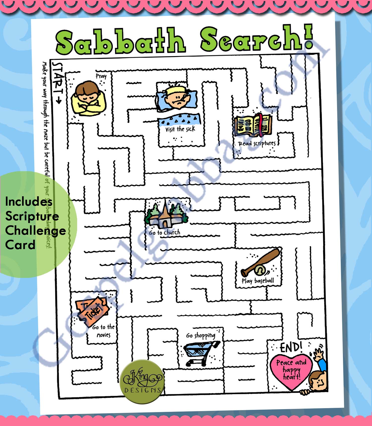 SABBATH Activity: Choosing Righteous Sabbath Activities - Sabbath 