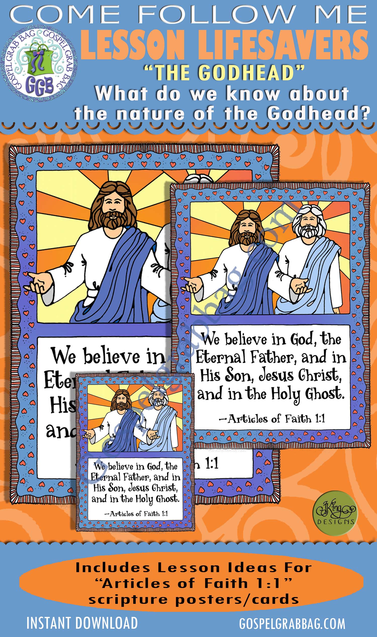 Godhead: Heavenly Father, Jesus Christ, Holy Ghost: Scripture Poster ...