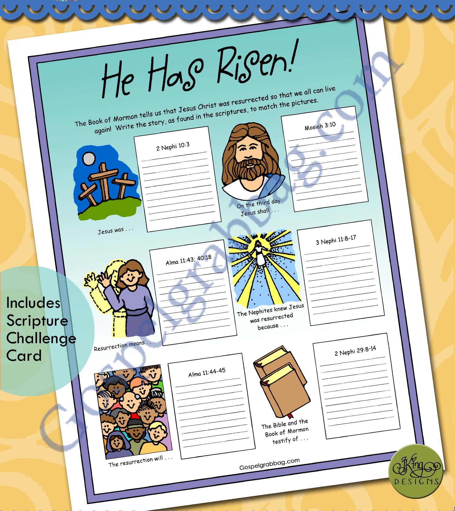 EASTER - RESURRECTION Activity: He Has Risen! Write-a-Story (Book of ...