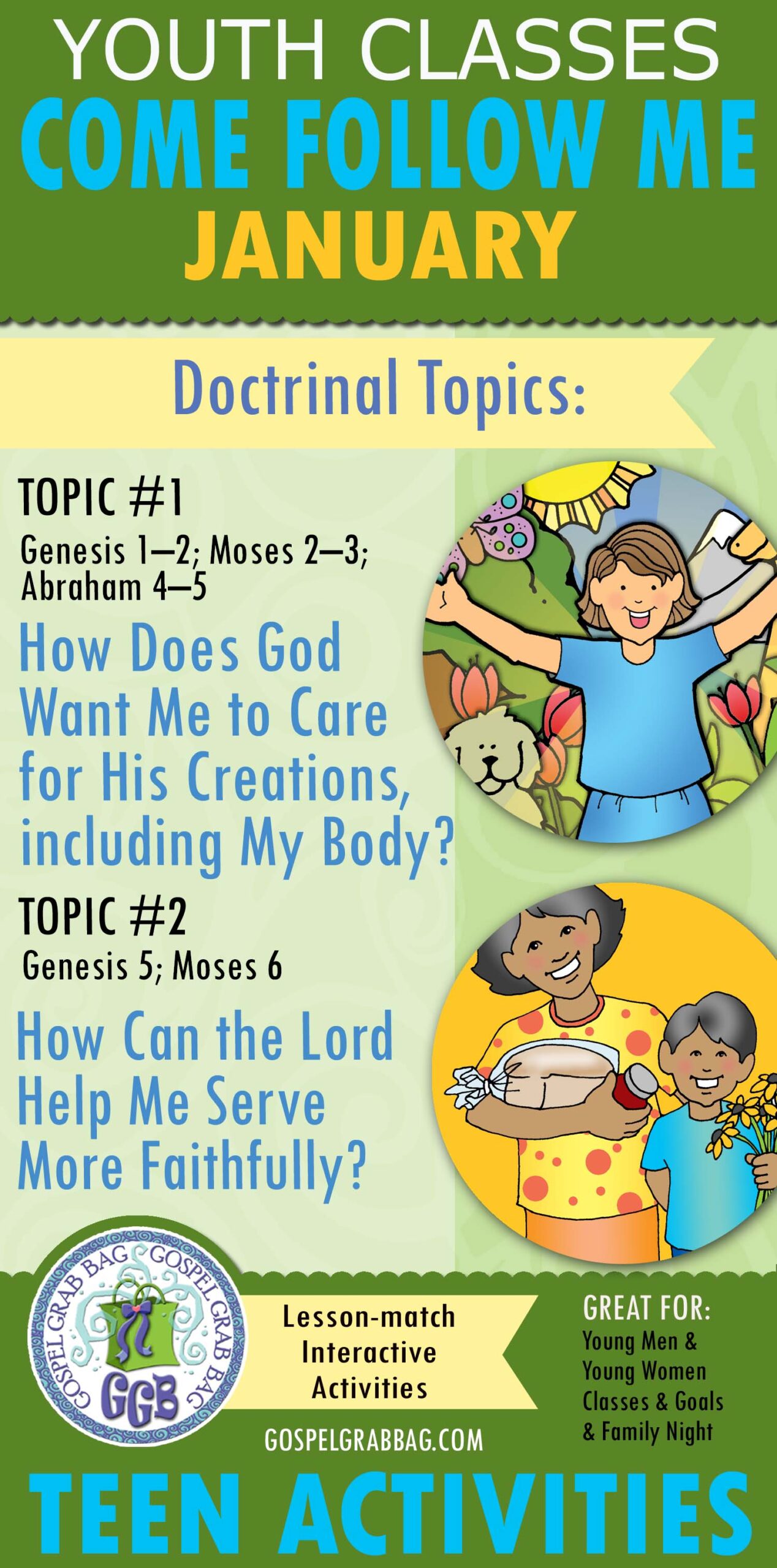 YOUTH Classes Doctrinal Topics 2022 (Old Testament) Come, Follow Me