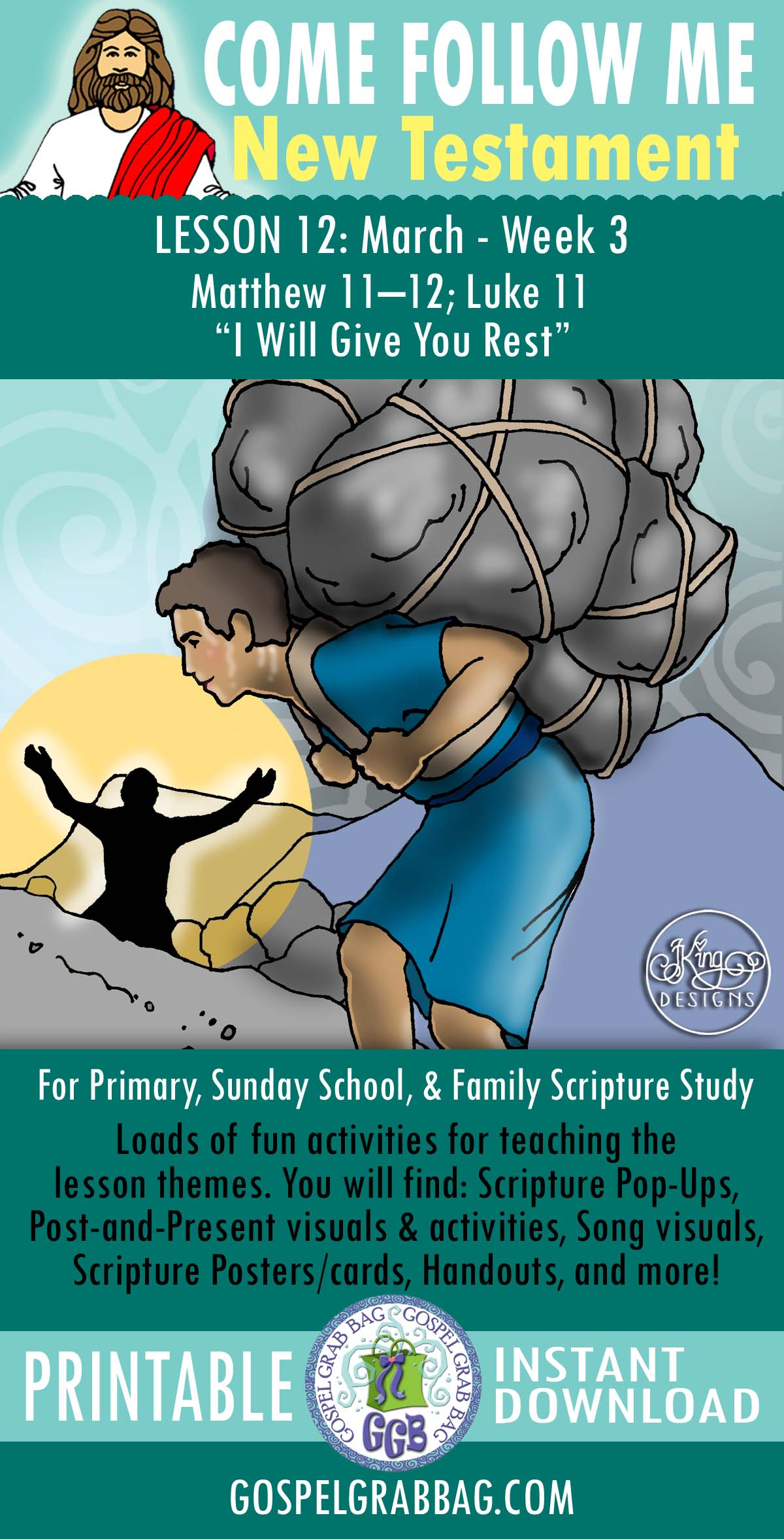 PRIMARY & Home Come Follow Me Activities MARCH (week 3) New Testament