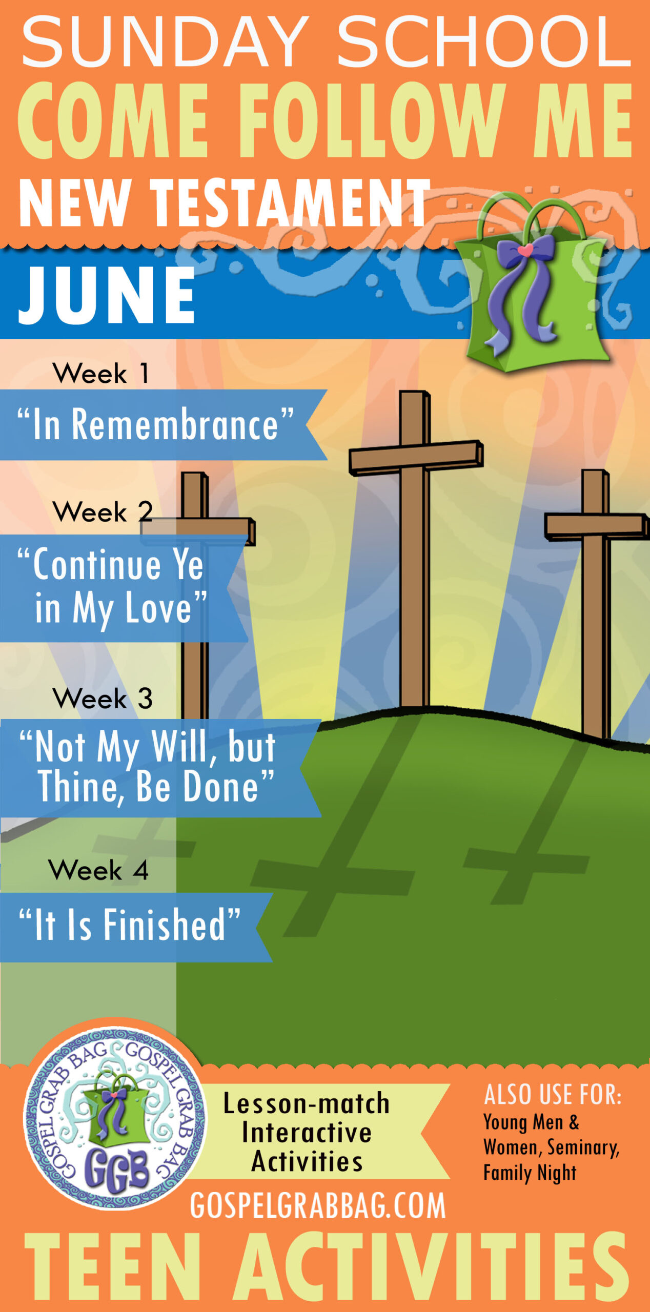 SUNDAY SCHOOL Come Follow Me Interactive Activities – JUNE (week 1) New ...