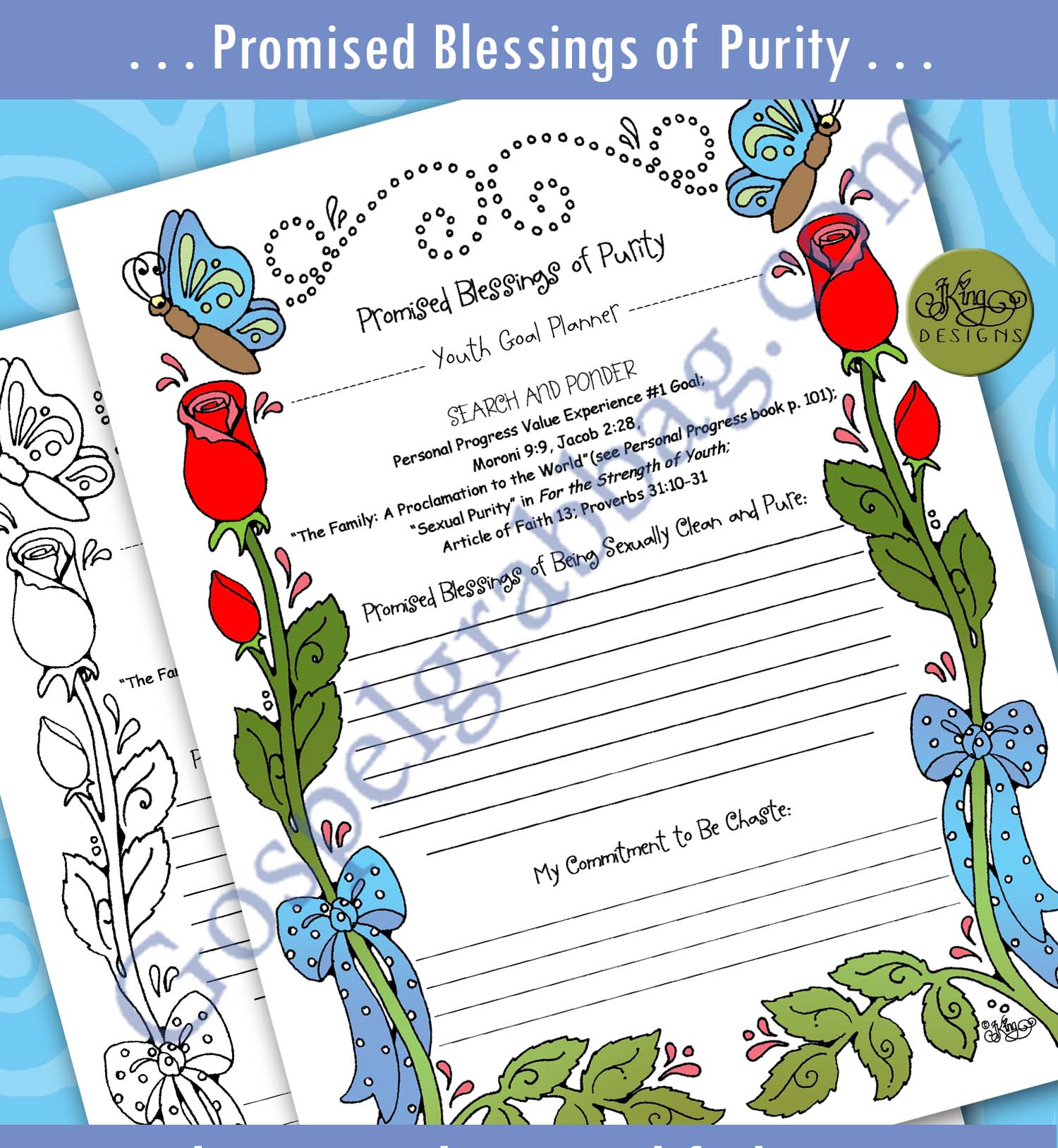 YOUTH GOAL PLANNER – CHASTITY “Promised Blessings of Purity” youth can ...