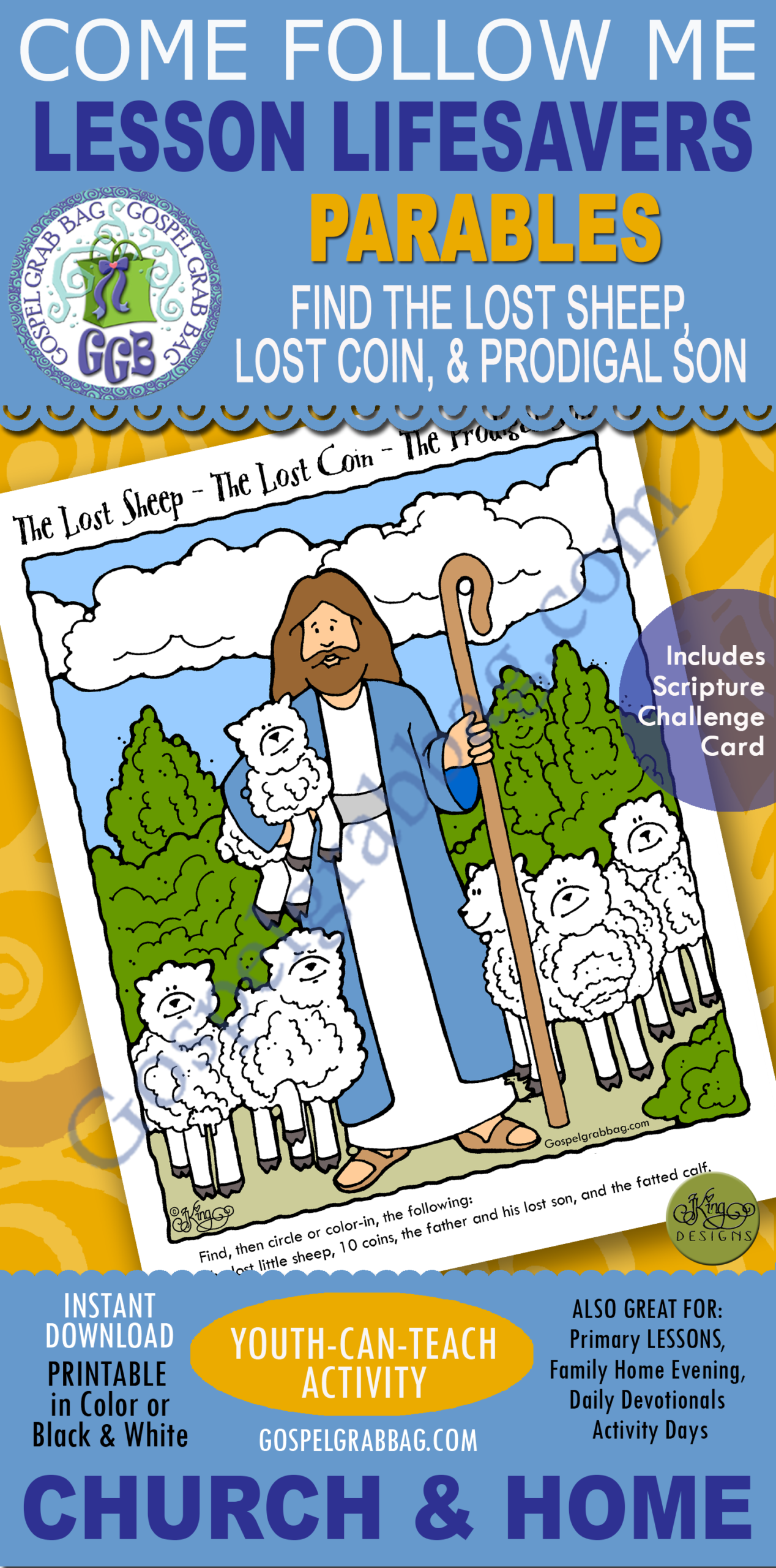 PARABLES OF JESUS find the pictures activity